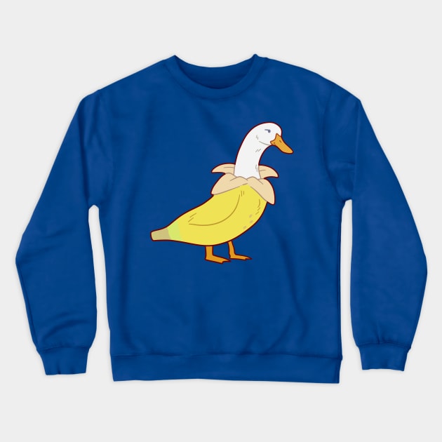 Banana Duck Crewneck Sweatshirt by saradaboru